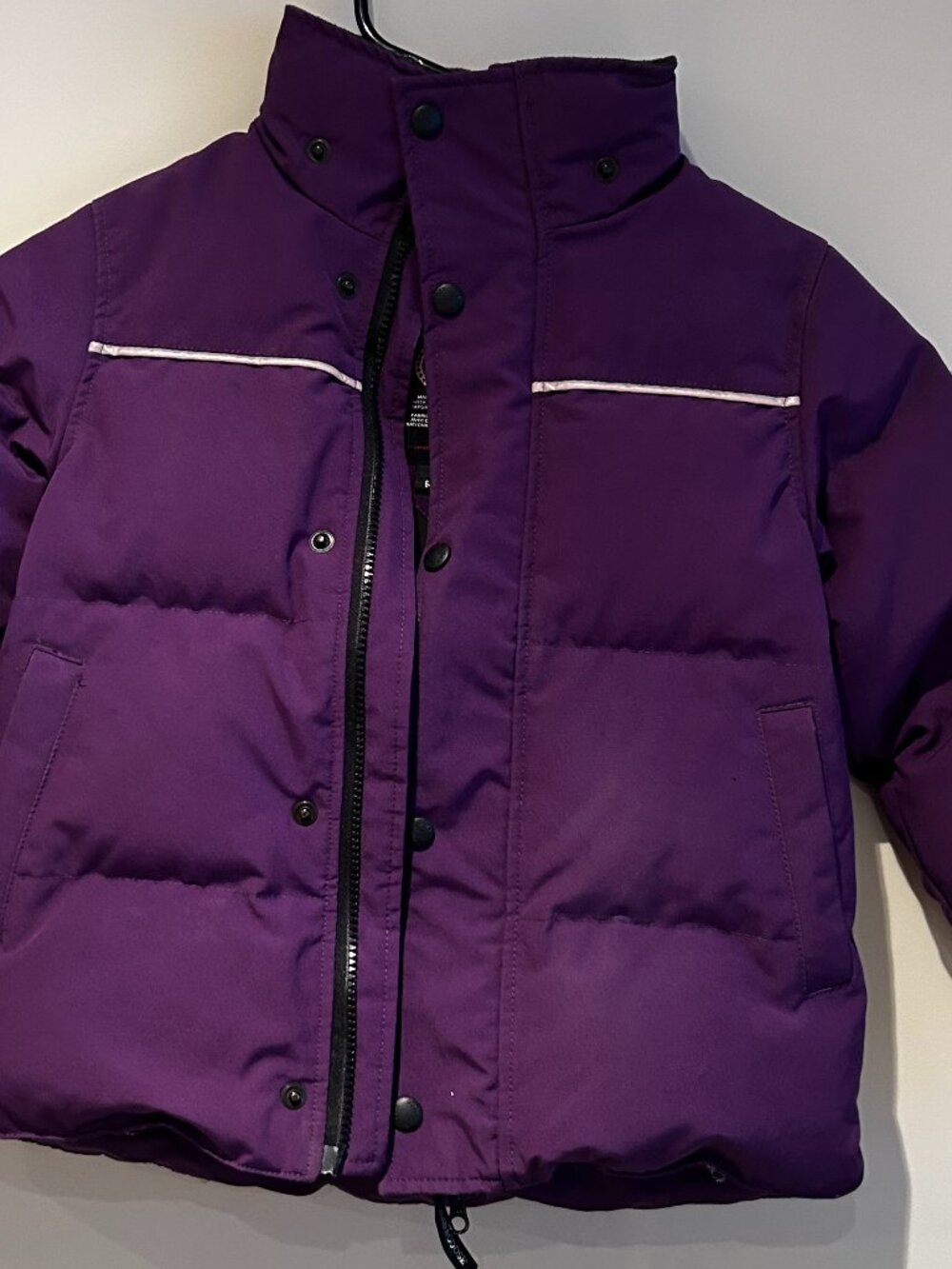 Canada Goose Kids Jacket (no hoodie) 6/7 Snowy Owl Parka, Purple